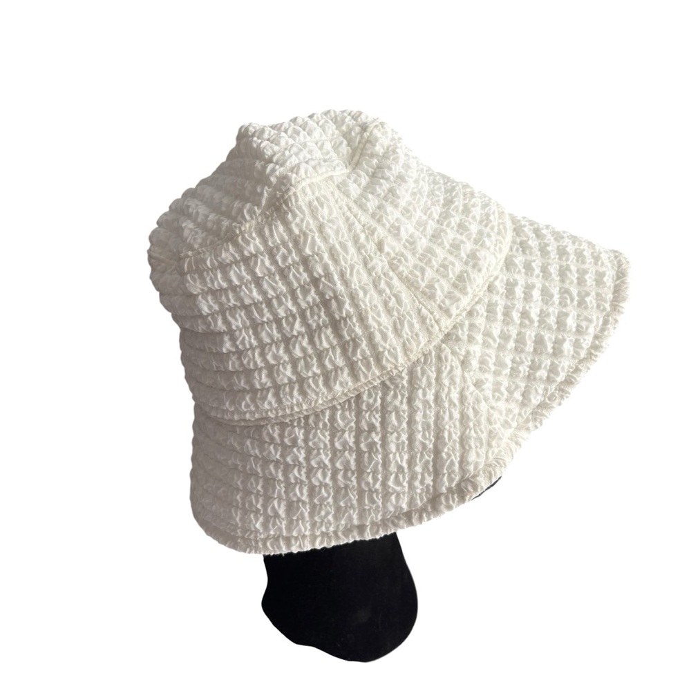 NEW‎ & Other stories Cotton Waffle White Bucket Hat Size XS/S